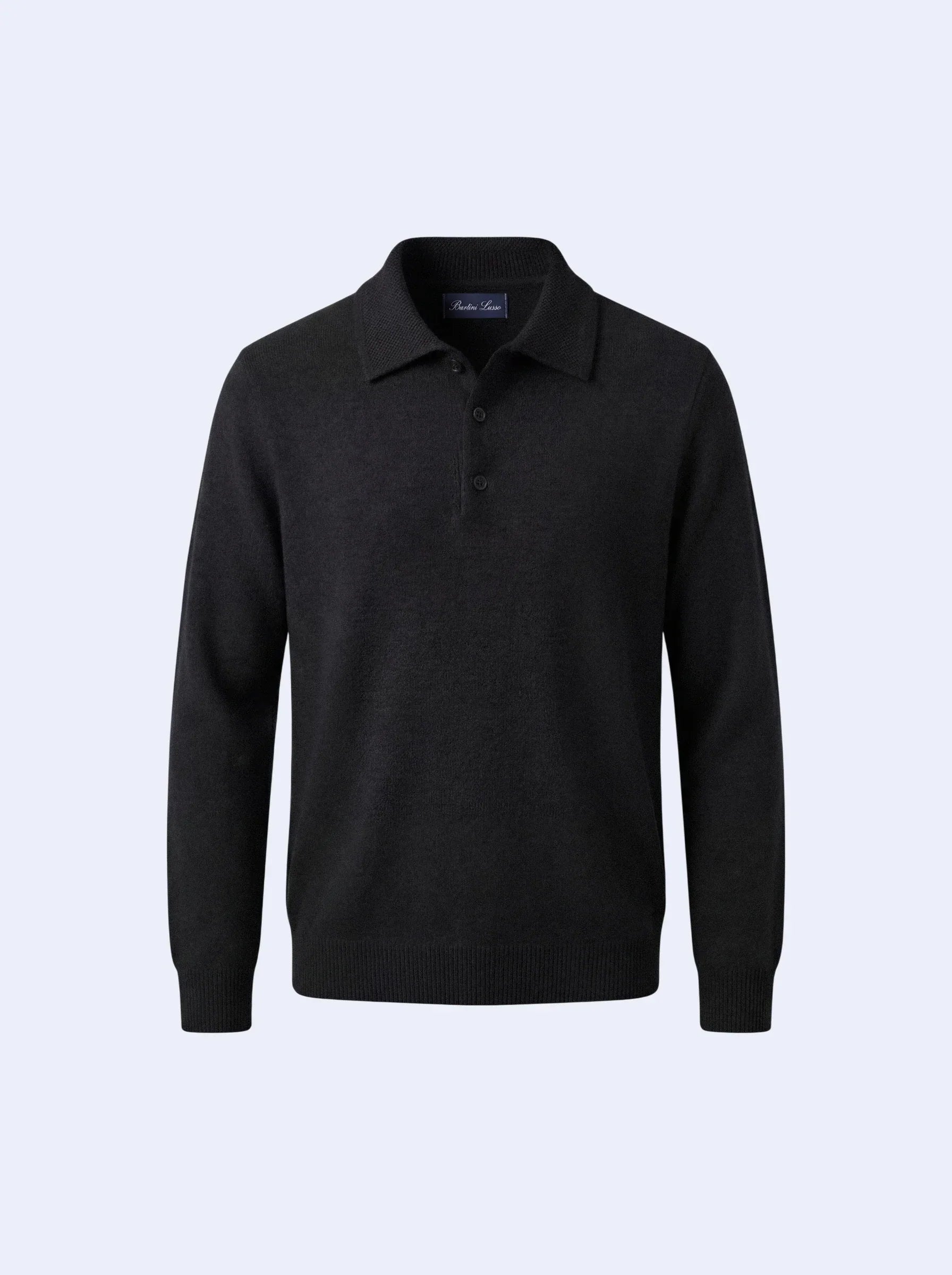 Cashmere Polo Black