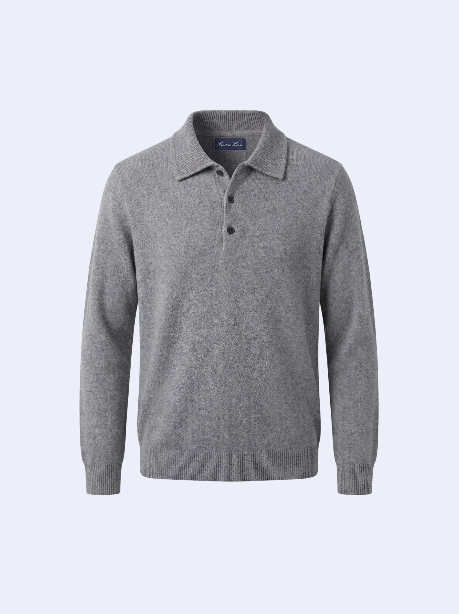 Cashmere Polo Grey