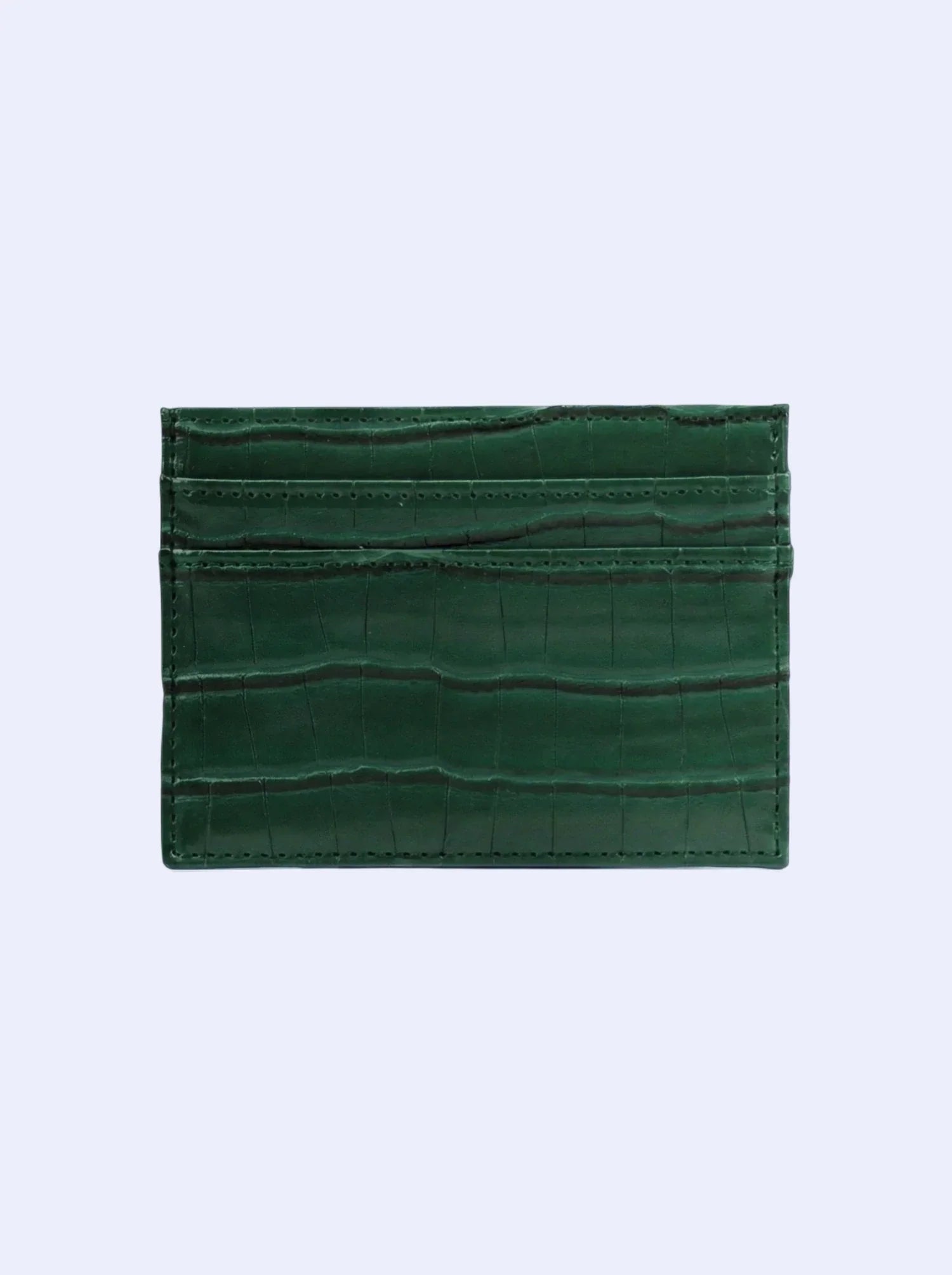 Forest Green Croc Cardholder