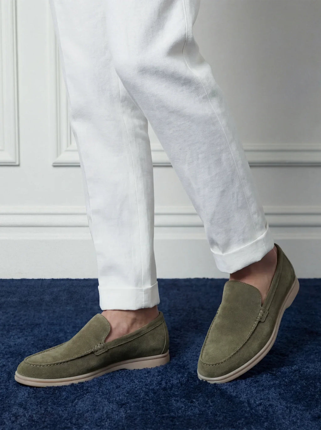 Moss Green Savile Loafers