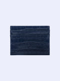Navy Croc Cardholder
